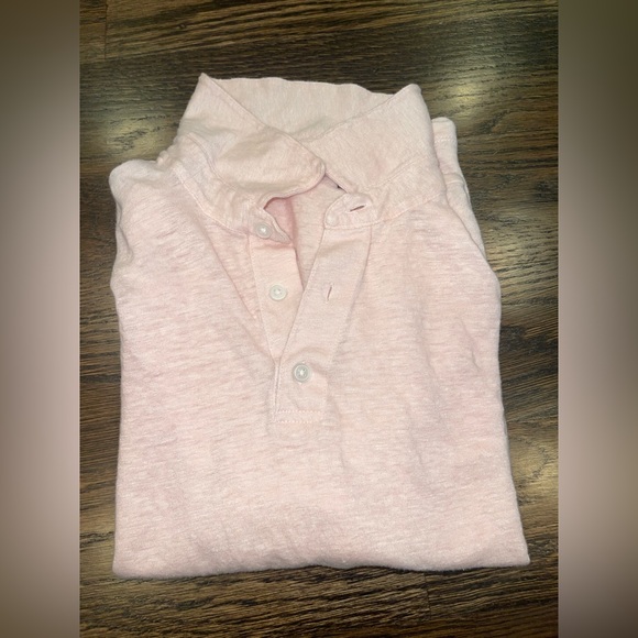 Other - Light Pink Collared Linen Shirt Boys M